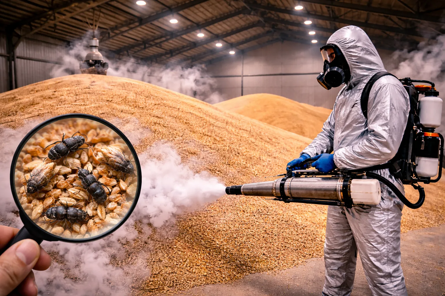 фумигация зерна эффективно